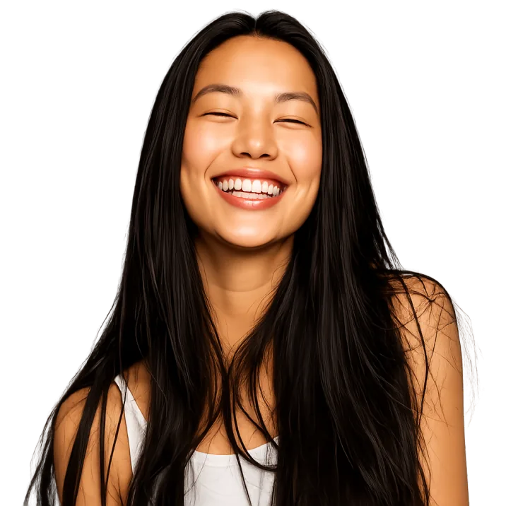 Happy patient smiling