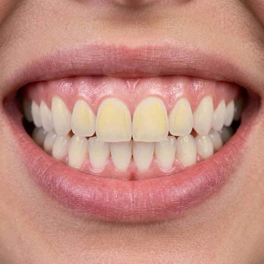 Teeth before whitening